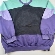 1990s Adidas Funky Pattern Spellout Sweatshirt XL