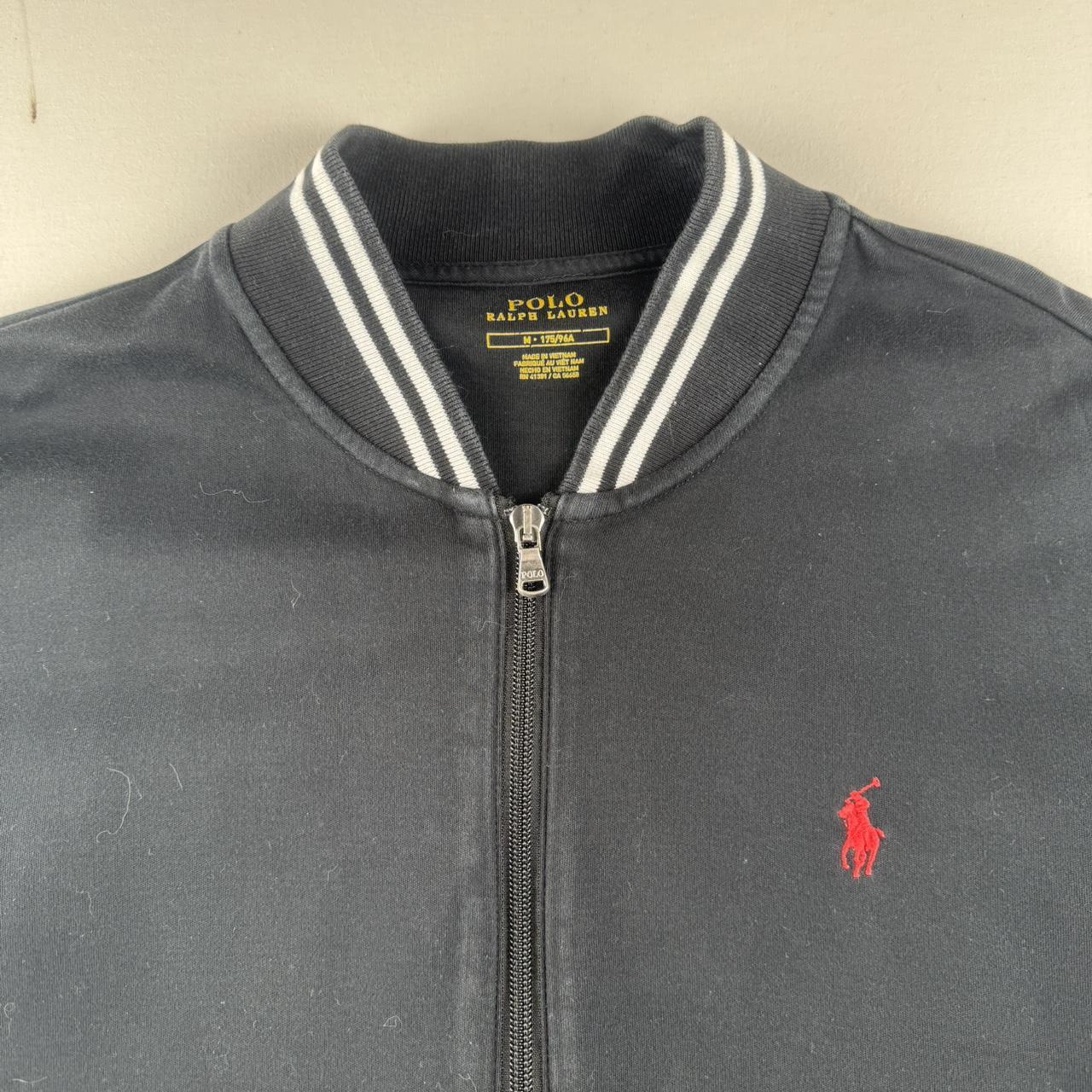 Polo Ralph Lauren Black Cotton Track Jacket M