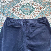 Polo Ralph Lauren navy corduroy shorts with embroidered logo and classic fit.