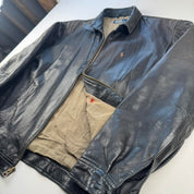 Polo Ralph Lauren Sheepskin Leather Harrington Jacket with Plain Lining L