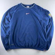 1990s Rare Centre Swoosh Russia Football Sweatshirt M