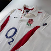 2003 England Rugby Home Long Sleeve Rugby Polo S