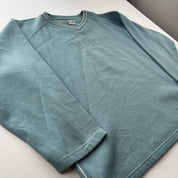 1990s Nike Embroidered Spellout V-Neck Jumper S