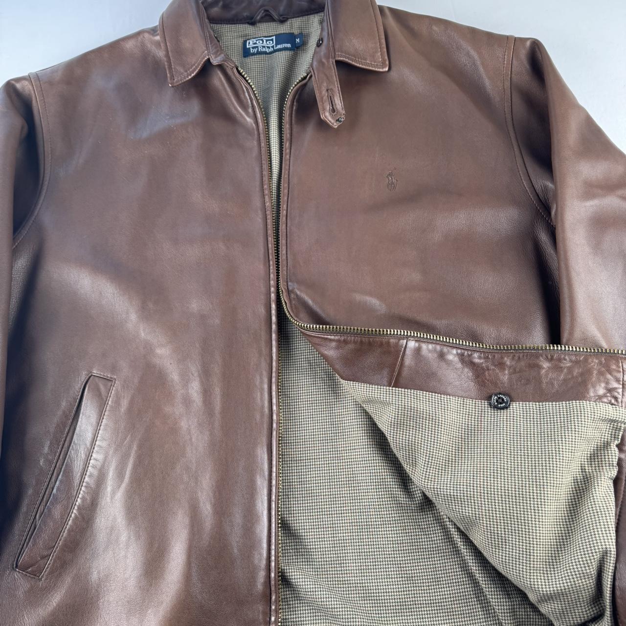 Polo Ralph Lauren Brown Leather Jacket M