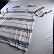 Early 2000s Umbro Casual Striped England Football T-Shirt XXL