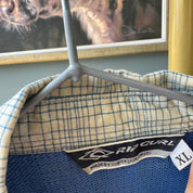 Rip Curl cream striped summer shirt with oversized fit and vintage 1990s style.