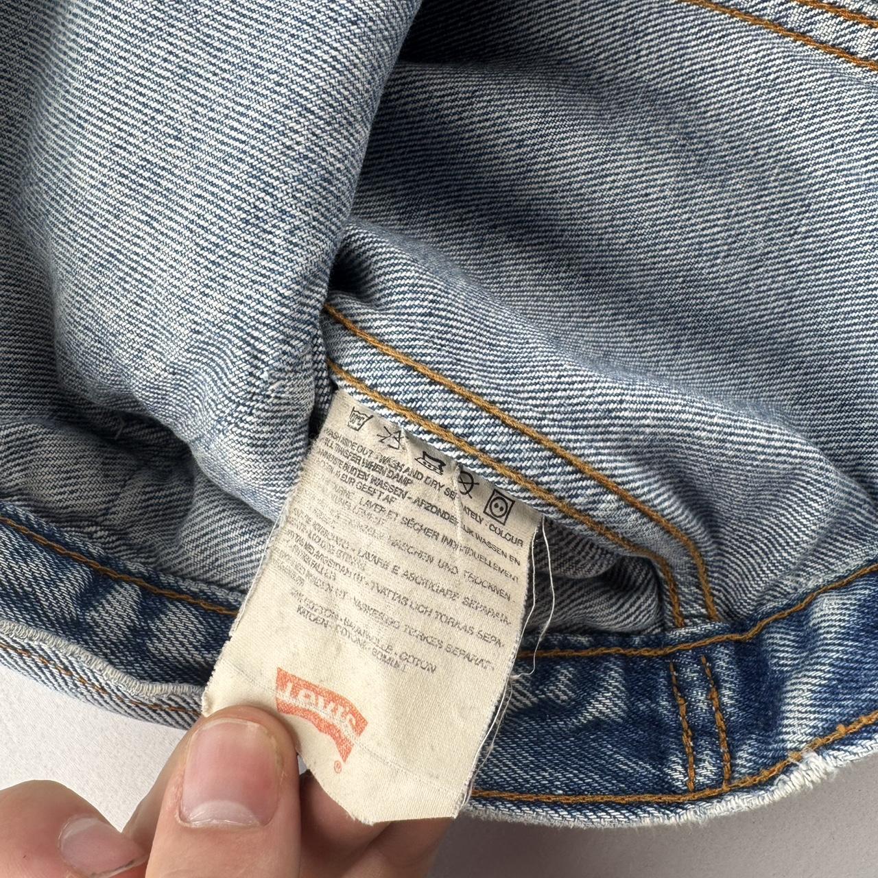 Early 2000s Levis Heavy Denim Bomber Jacket XL