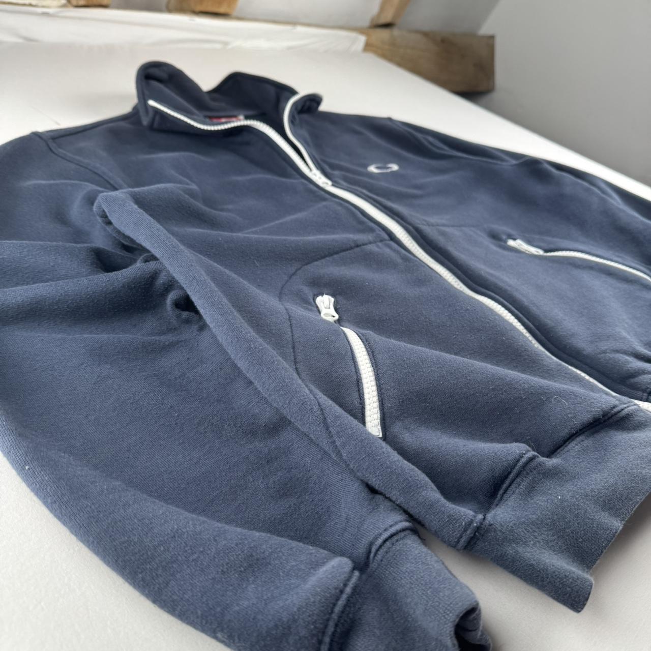 Early 2000s Oakley Embroidered Logo Full Zip Thick Sweatshirt Size Small
