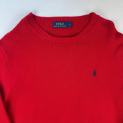 Polo Ralph Lauren Crewneck Knit Sweater in Red Size L