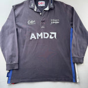 1999-2000 Cotton Traders Sale Sharks Long Sleeve Rugby Polo Shirt XL