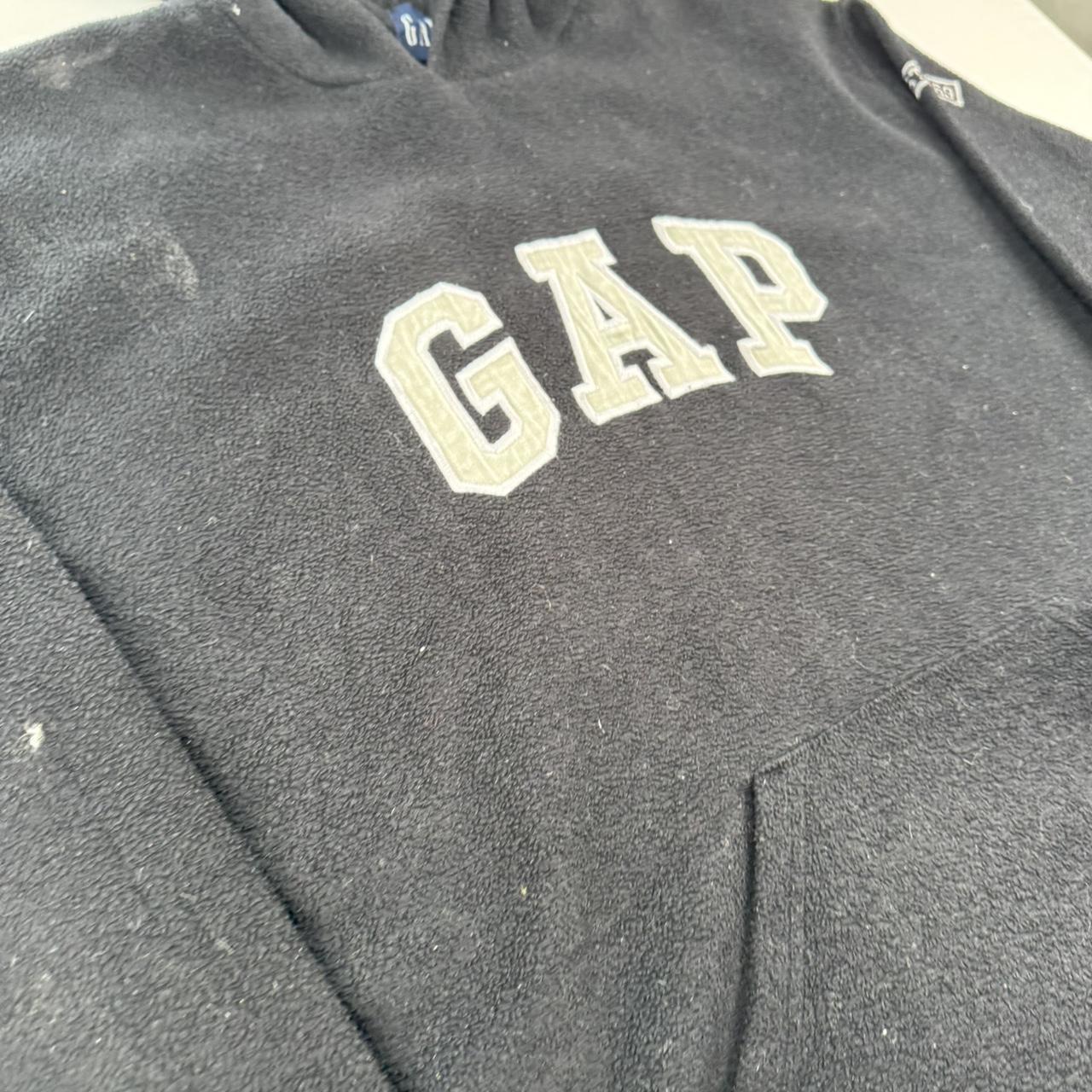 GAP Embroidered Spellout Fleece Hoodie L