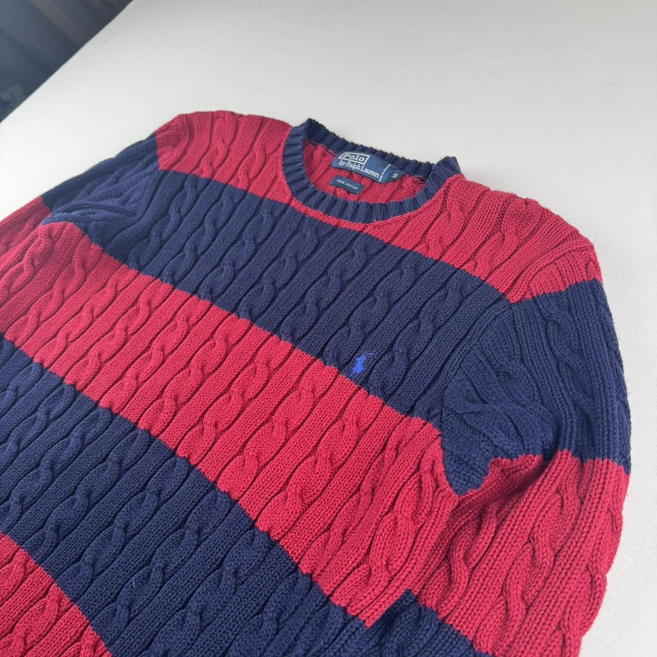 Polo Ralph Lauren Embroidered Pony Striped Knitted Jumper S