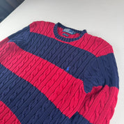 Polo Ralph Lauren Embroidered Pony Striped Knitted Jumper S