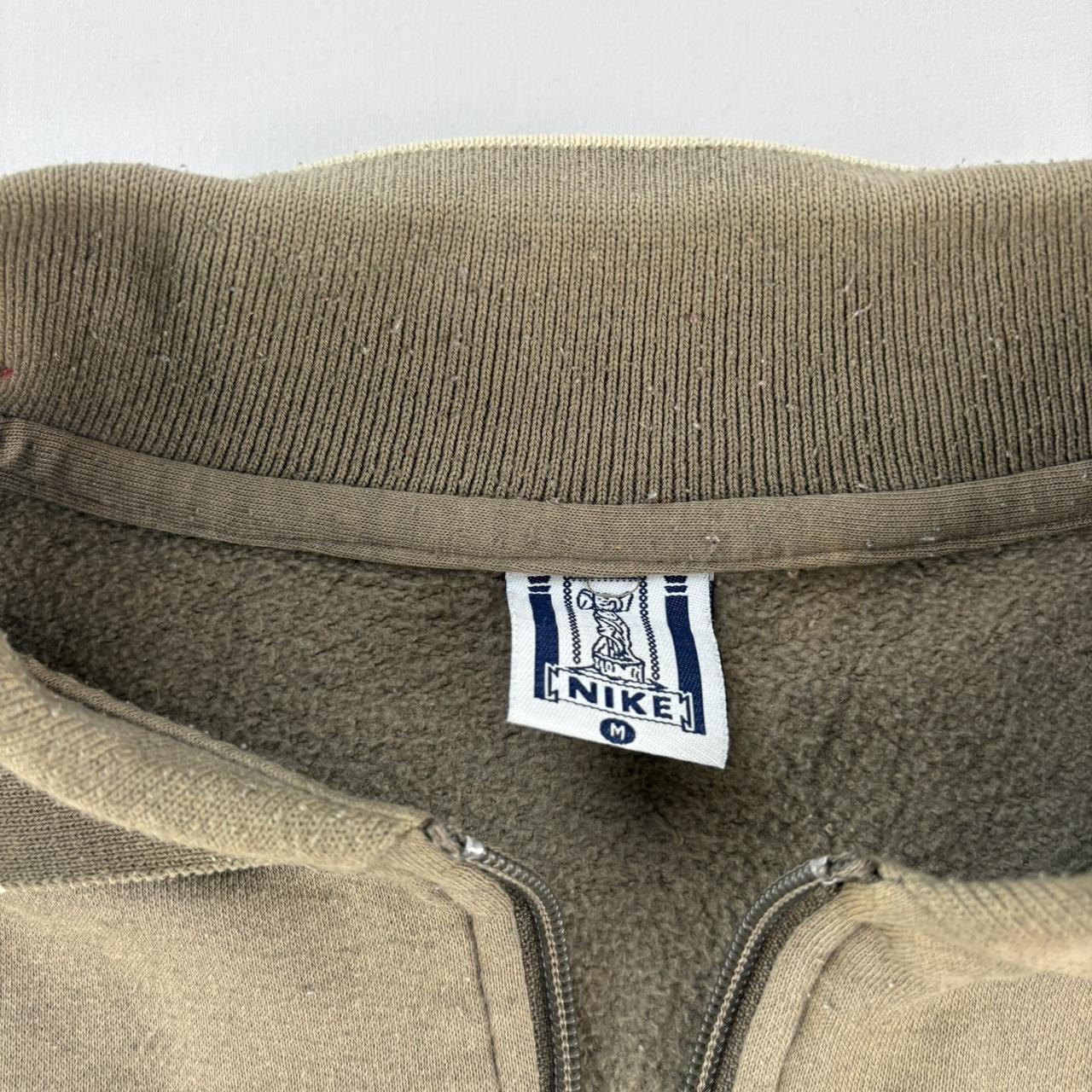 1990s Nike Embroidered Spellout Quarter Zip Fleece S