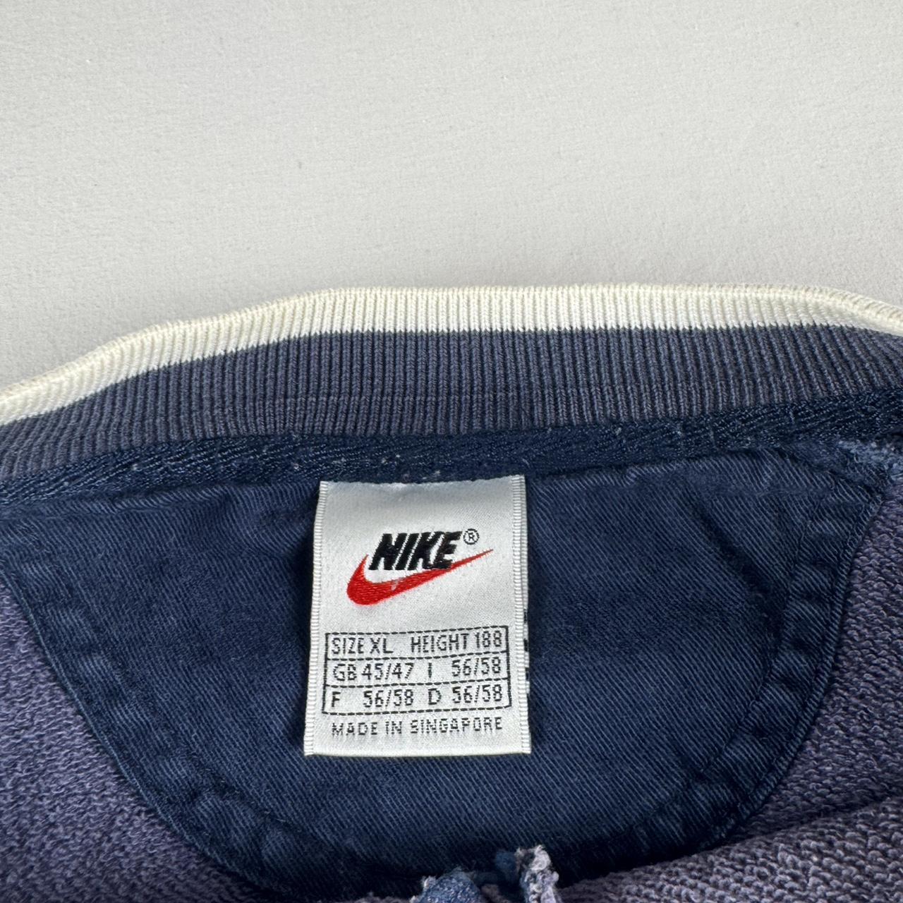 1990s Nike Centre Swoosh embroidered Distressed Oversized Jumper XL