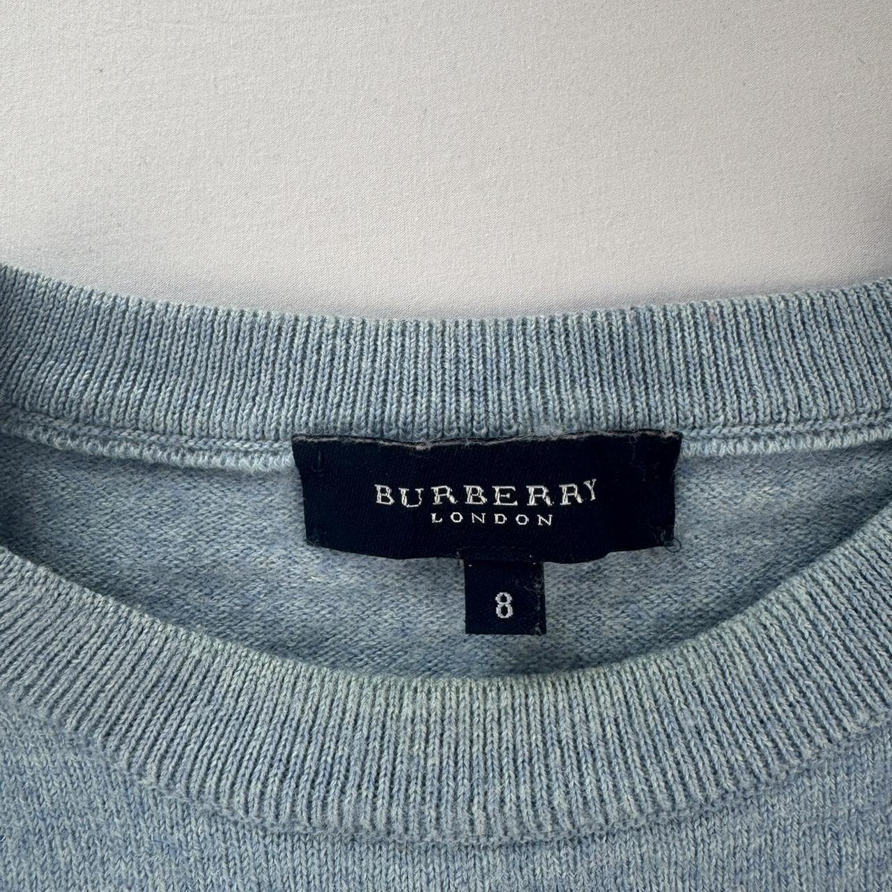 Womens Embroidered Logo Burberry Knitted Jumper 10-12