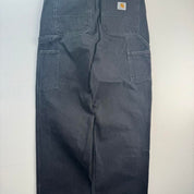 Carhartt WIP Heavyweight Black Single Knee Denim Baggy Jeans 32W 32L