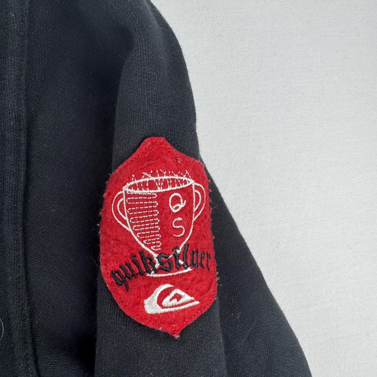 Quiksilver Embroidered Spellout Surf y2k Hoodie S