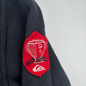 Quiksilver Embroidered Spellout Surf y2k Hoodie S