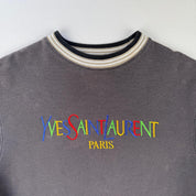 Yves Saint Laurent Crewneck Sweatshirt in Brown Size S