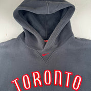 Rare Late 1990s Nike Toronto Raptors Thick Oversized Heavyweight Embroidered Centre Swoosh Hoodie