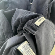 Navy Carhartt WIP Long Sleeve Madison Corduroy Button Down Shirt L