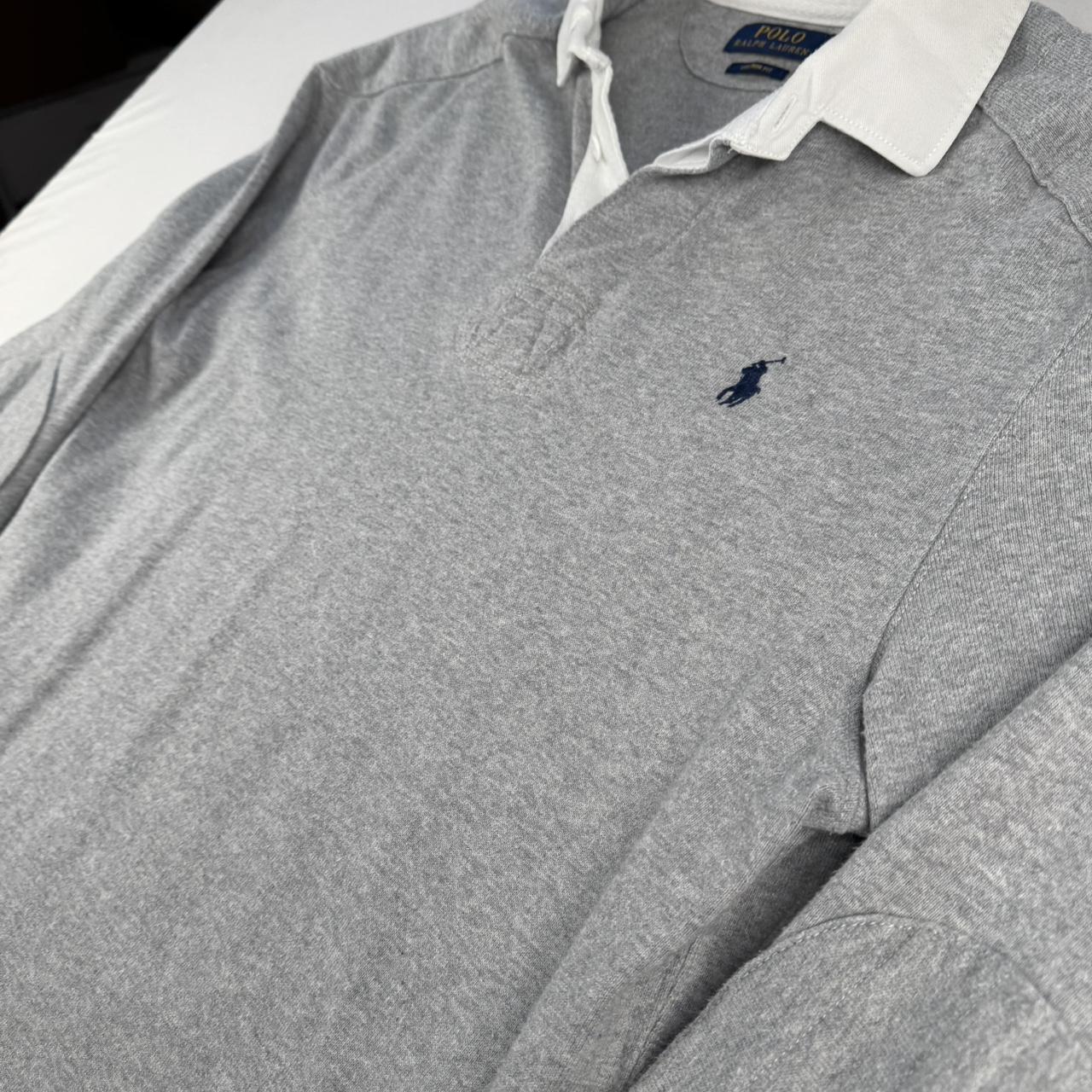 Polo Ralph Lauren Grey Rugby Polo Shirt L