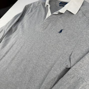 Polo Ralph Lauren Grey Rugby Polo Shirt L