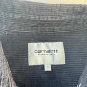 Navy Carhartt WIP Long Sleeve Madison Corduroy Button Down Shirt S