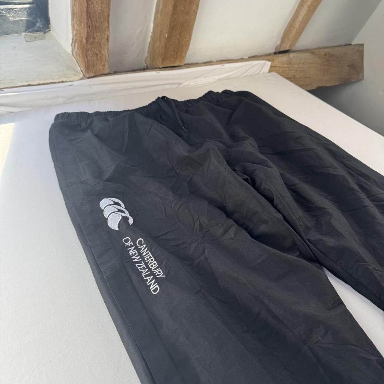 Canterbury Black and White Joggers Uncuffed XXL