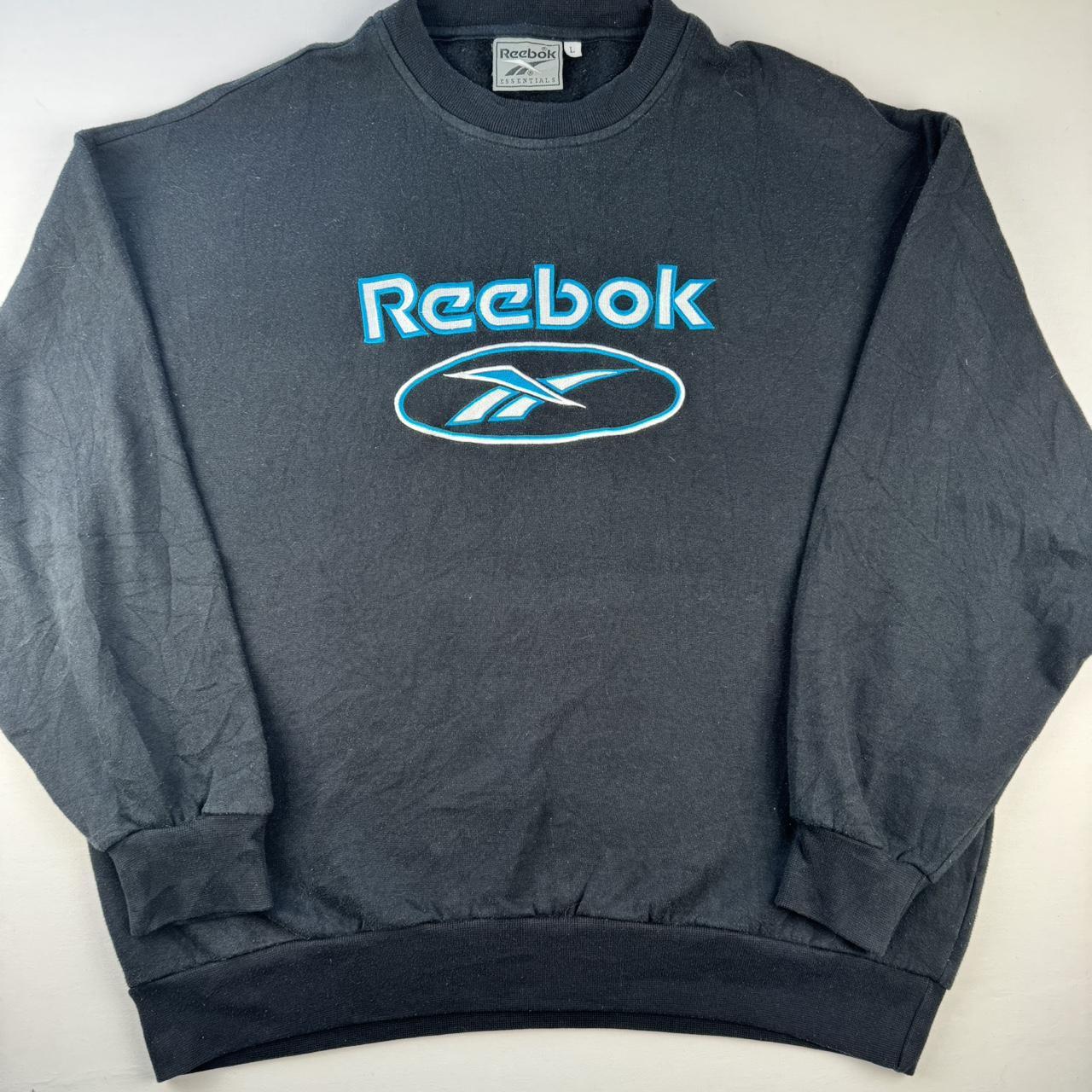 2000s Reebok Embroidered Spellout Crewneck Sweatshirt L