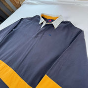 2000s Kappa Embroidered Striped Rugby Polo XL