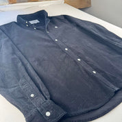 Black Carhartt WIP Long Sleeve Madison Corduroy Button Down Shirt M