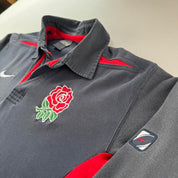 2003 Nike England Rugby Polo Shirt L