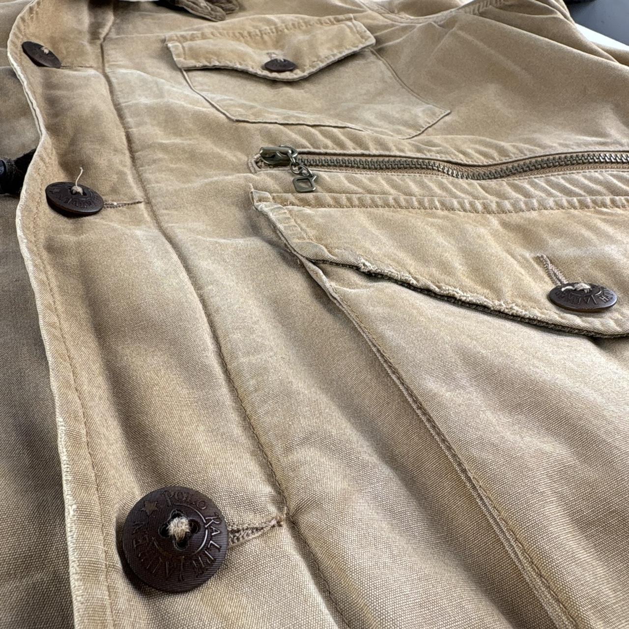 Early 2000s Polo Ralph Lauren Workwear Canvas Jacket with Corduroy Trim L