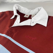 Levi's Embroidered Spellout Striped Rugby Polo Shirt M