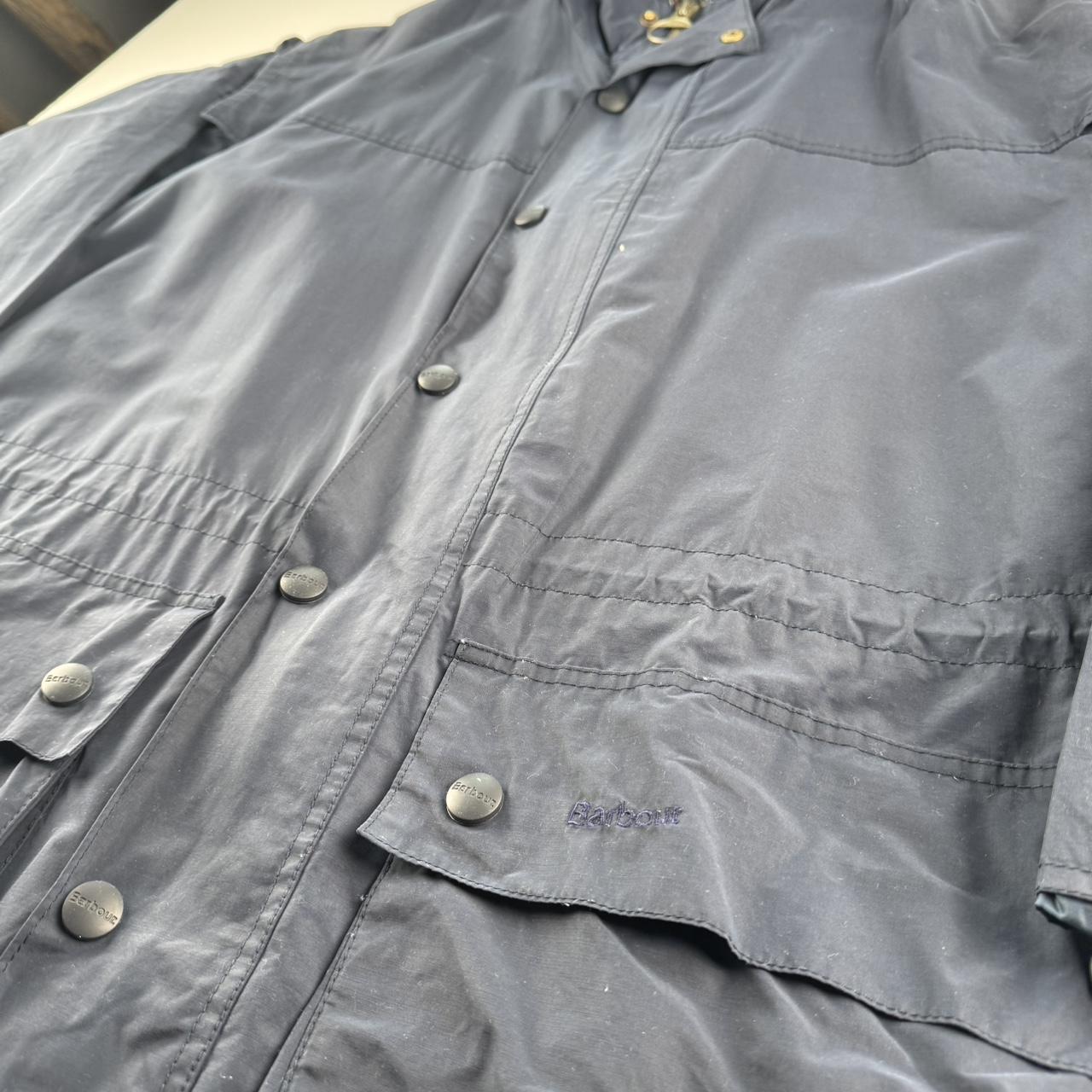 Modern Barbour Navy Durham Stowaway Jacket L