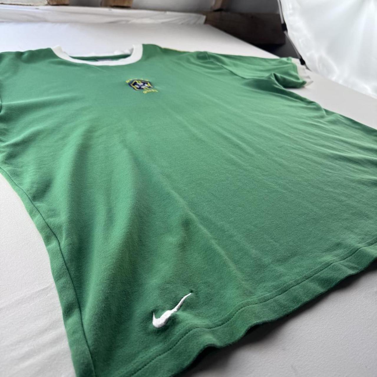 2003 Nike Embroidered Brazil Swoosh Oversized Heavy T-Shirt XXL