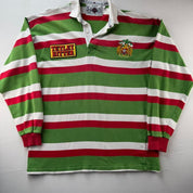 1993-95 Leicester Tigers Cotton Oxford Rugby Polo Shirt L