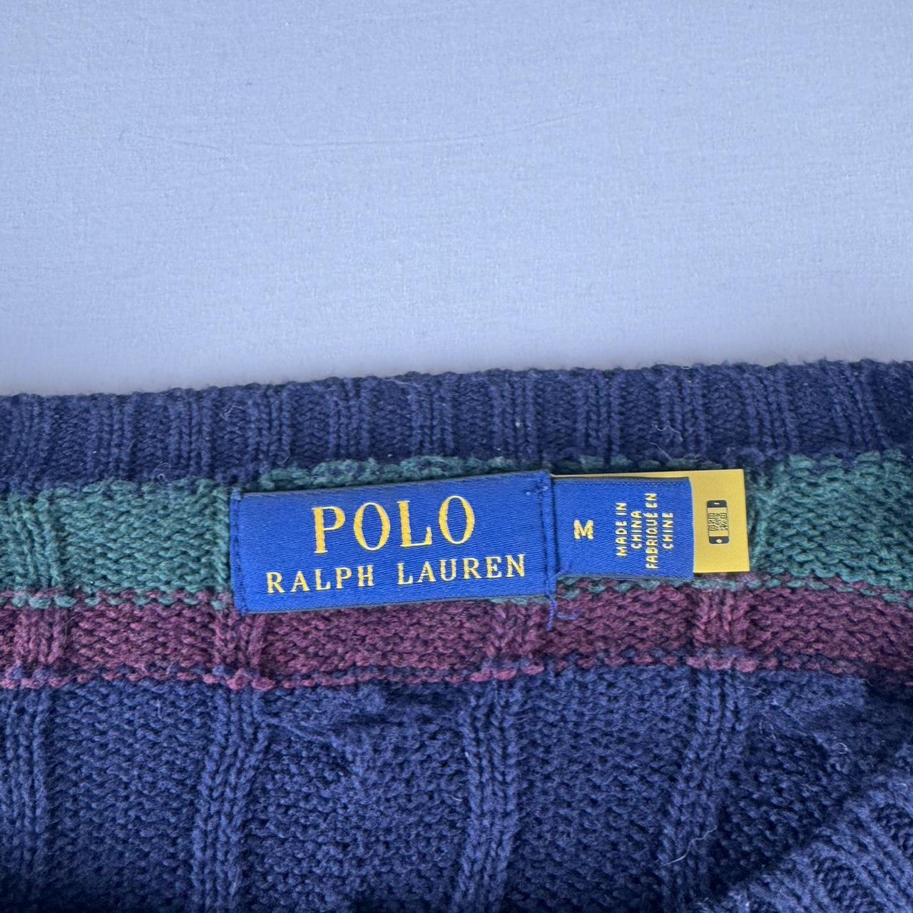 Polo Ralph Lauren Striped Cable Knit Jumper
