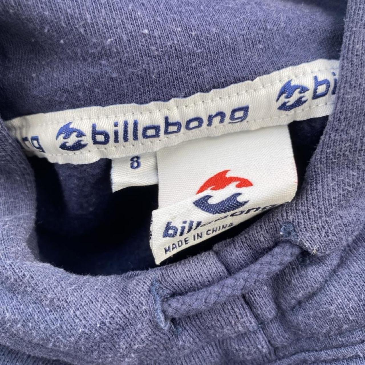 Billabong women's hoodie, teal with embroidered logo and surf graphics, cotton blend.