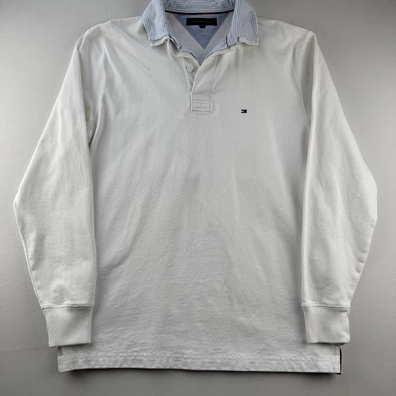 Thick Tommy Hilfiger Embroidered Logo Rugby Polo Shirt M