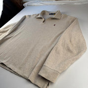 Polo Ralph Lauren Embroidered Pony Quarter Zip Jumper XL