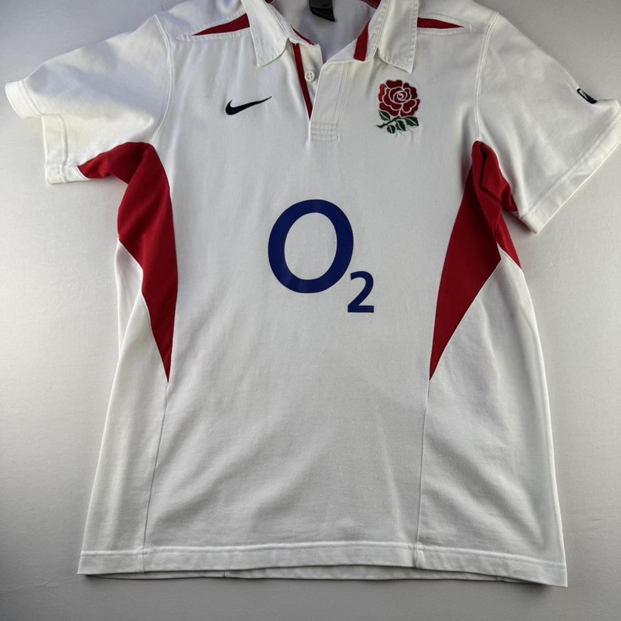 2003 Nike England Rugby Polo Shirt L