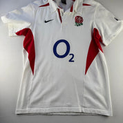 2003 Nike England Rugby Polo Shirt L