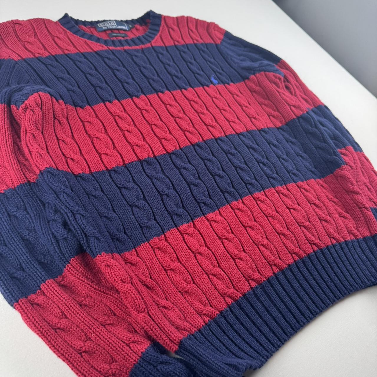 Polo Ralph Lauren Embroidered Pony Striped Knitted Jumper S