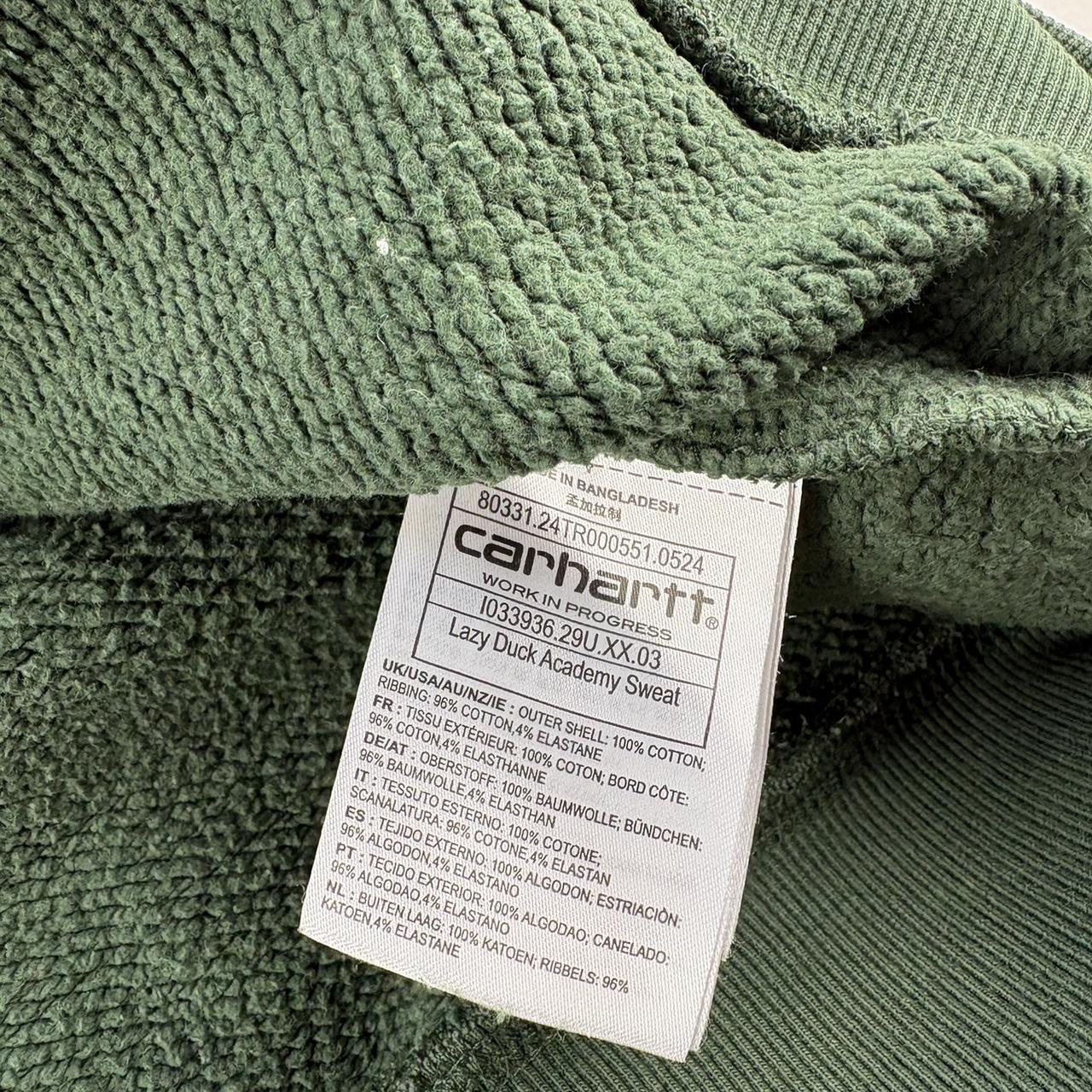 Carhartt WIP Green Spellout Oversized Crewneck M
