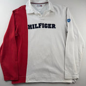 Tommy Hilfiger Embroidered Spellout Rugby Polo L