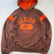 2000s Nike Embroidered Oregon Oversized Hoodie S
