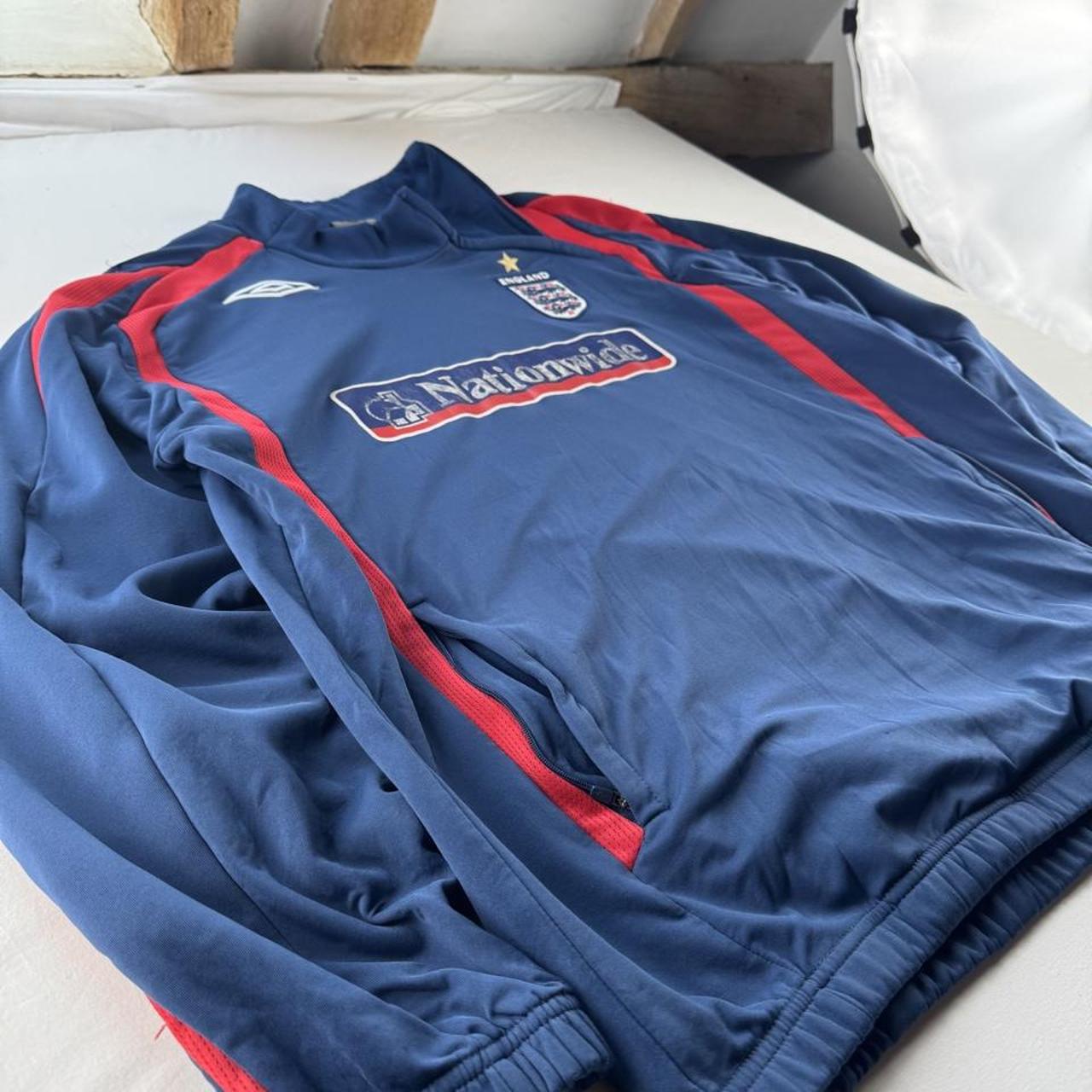 Umbro 2007-09 England Collar Zip Drill Top L